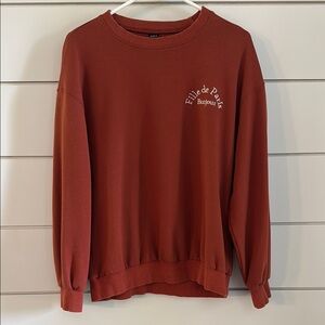 SHEIN Orange Crew Neck